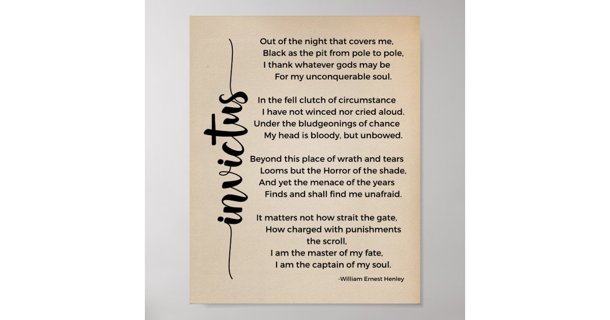 Invictus - Invictus Poem by William Ernest Henley