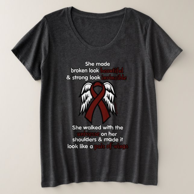 INVINCIBLE...APS PLUS SIZE T-Shirt (Design Front)