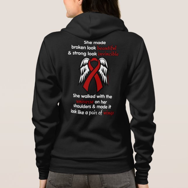 INVINCIBLE...Brain Aneurysm Hoodie (Back)