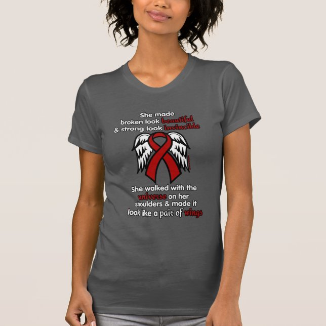 INVINCIBLE...Brain Aneurysm T-Shirt (Front)