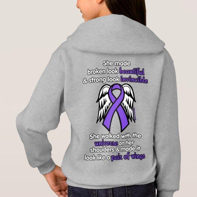 INVINCIBLE...Epilepsy Hoodie (Back)