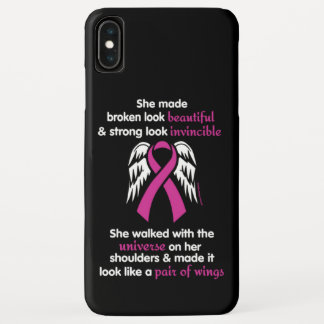 Invincible/Her...Breast Cancer iPhone XS Max Case