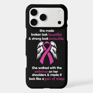 Invincible/Her...Breast Cancer iPhone 17 Pro Max Case