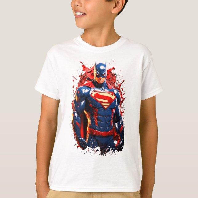 Invincible Heroes: Kids' Super Durability Design. T-Shirt (Front)