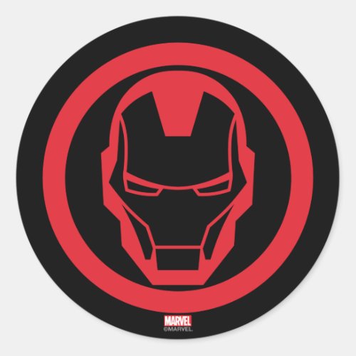 Invincible Iron Man Classic Round Sticker