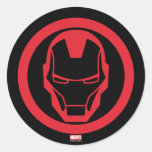 Invincible Iron Man Classic Round Sticker