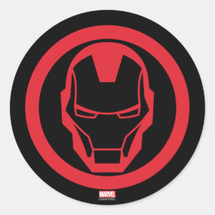 Invincible Iron Man Classic Round Sticker