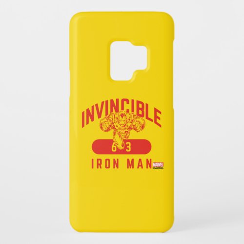 Invincible Iron Man Collegiate 63 Badge Case_Mate Samsung Galaxy S9 Case