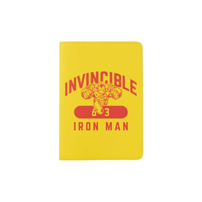 Invincible Iron Man Collegiate 63 Badge Passport Holder (Front)