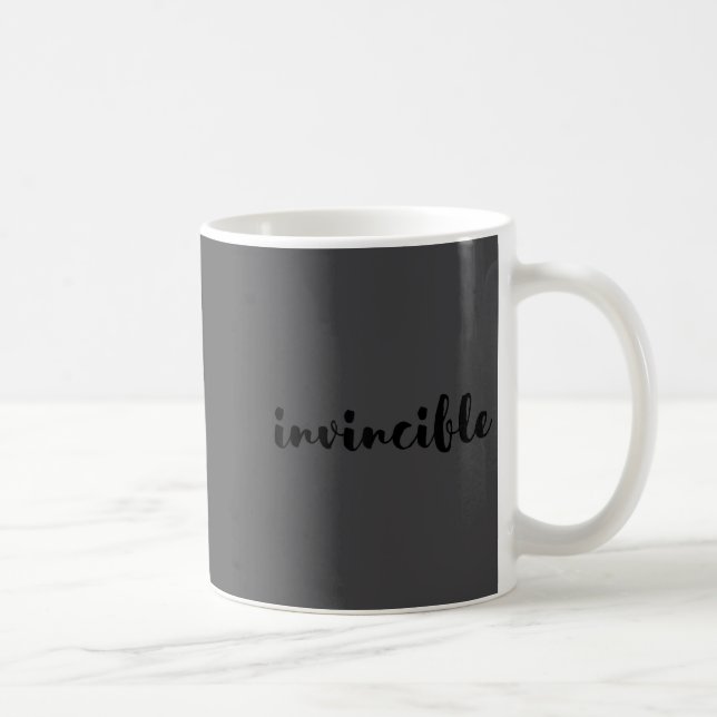 Invincible - Motivational  Coffee Mug (Right)
