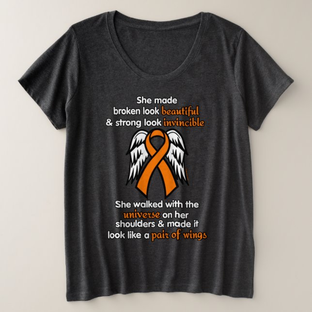 INVINCIBLE...RSD/CRPS PLUS SIZE T-Shirt (Design Front)