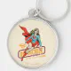 Invincible Supergirl Retro Graphic Keychain | Zazzle