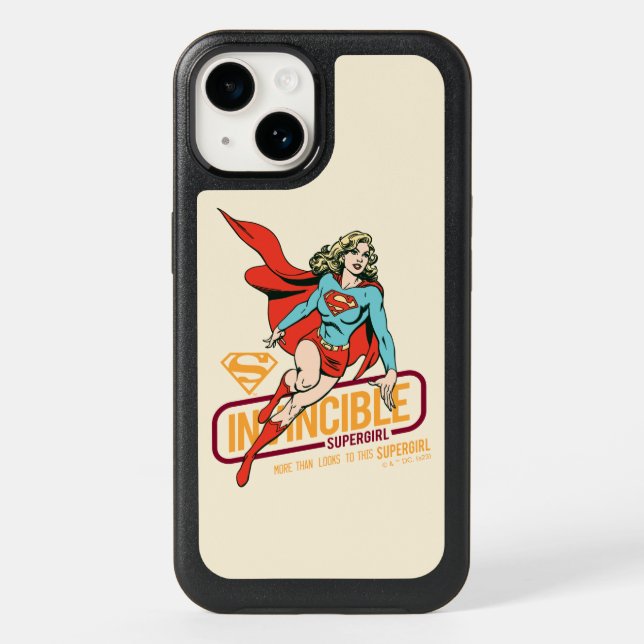 Invincible Supergirl Retro Graphic Otterbox iPhone Case (Back)