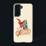 Invincible Supergirl Retro Graphic Samsung Galaxy S21 Case<br><div class="desc">Check out this retro graphic of Supergirl flying,  featuring the words: "Invincible Supergirl - More Than Looks To This Supergirl"!</div>