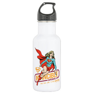Invincible Supergirl Retro Graphic Stainless Steel Water Bottle