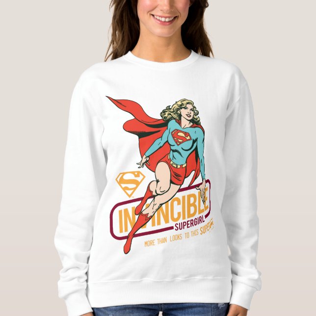 Invincible Supergirl Retro Graphic Sweatshirt (Front)