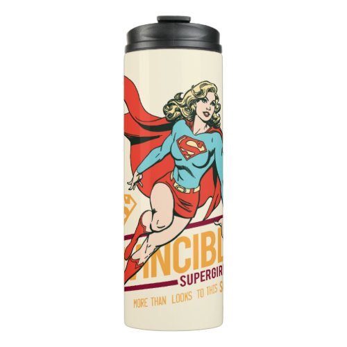 Invincible Supergirl Retro Graphic Thermal Tumbler