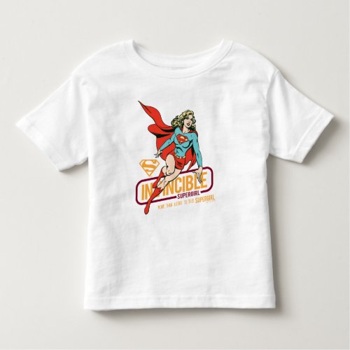 Invincible Supergirl Retro Graphic Toddler T_shirt