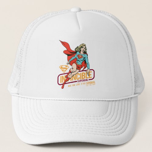 Invincible Supergirl Retro Graphic Trucker Hat