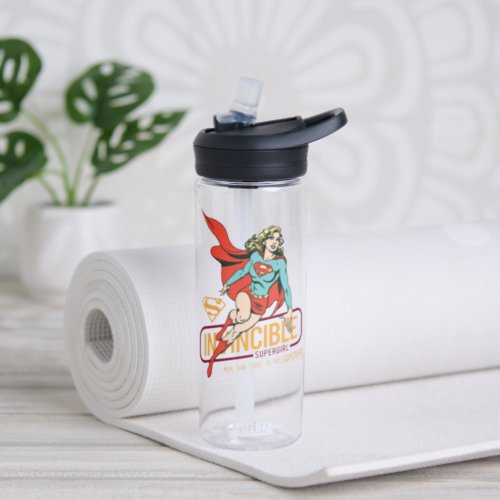 Invincible Supergirl Retro Graphic Water Bottle