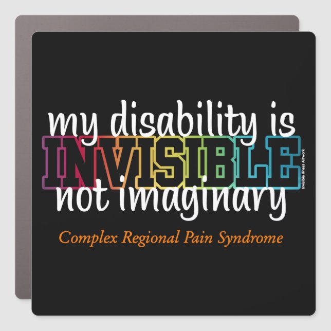 INVISIBLE...CRPS CAR MAGNET (Front)
