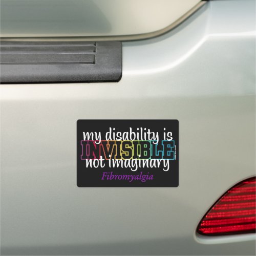 INVISIBLEFibro Car Magnet