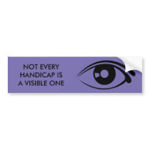 INVISIBLE HANDICAPS - bumper stickers