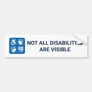 Invisible Illness awareness Bumper Sticker