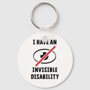 Invisible illness, disability. Invisible illness. Keychain