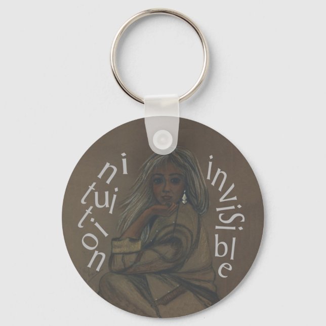 Invisible Intuition Keychain (Front)