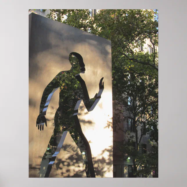 INVISIBLE MAN MONUMENT IN NEW YORK CITY Poster | Zazzle