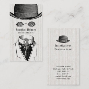 Invisible Man Private Detective Business Card