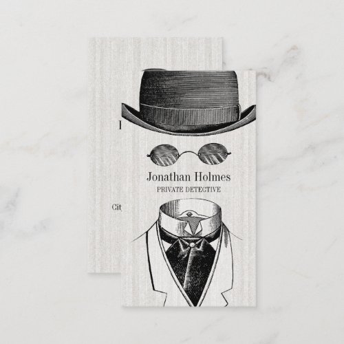 Invisible Man Private Detective Business Card