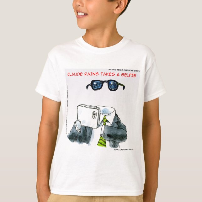 Invisible Selfie Funny T-Shirt (Front)