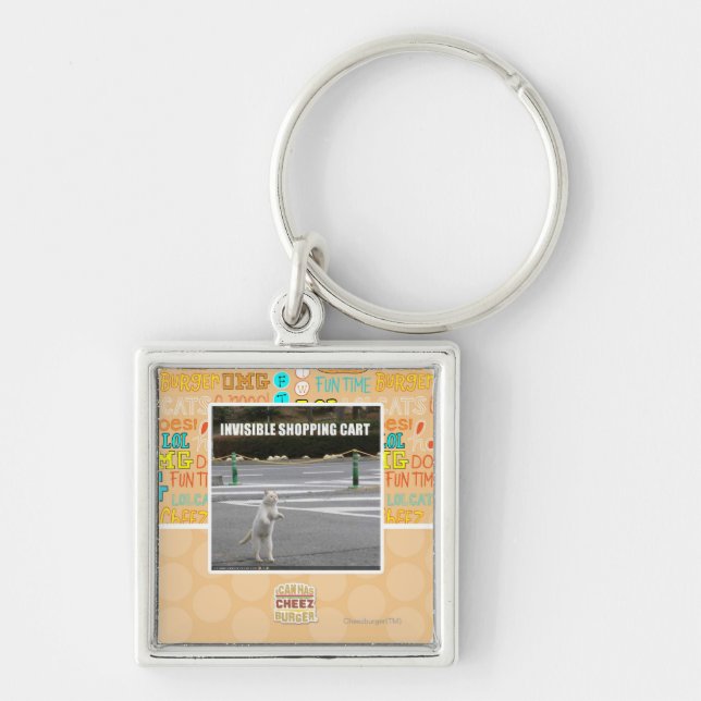 INVISIBLE SHOPPING CART KEYCHAIN (Front)