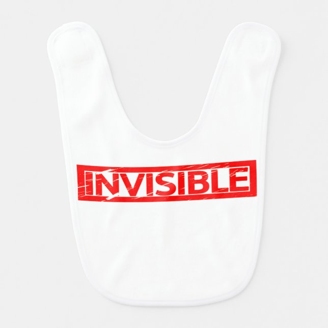 Invisible Stamp Baby Bib (Front)