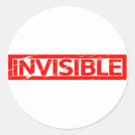 Invisible Stamp Classic Round Sticker
