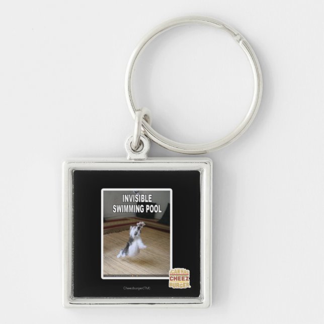 Invisible Swimming Pool Keychain (Front)