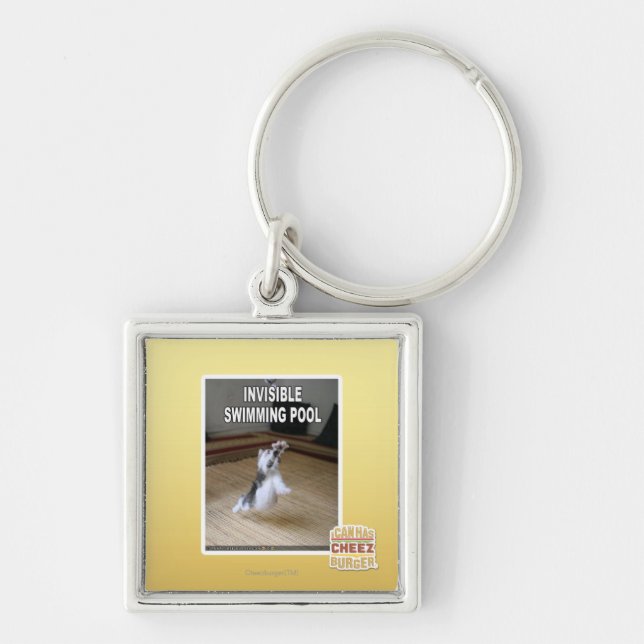 Invisible Swimming Pool Keychain (Front)