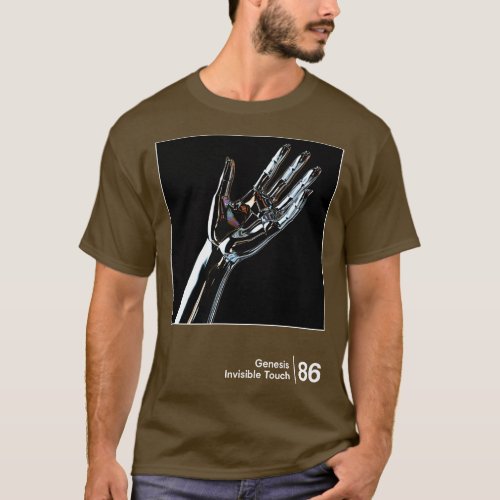 Invisible Touch Minimalist Graphic Design Artwork T_Shirt
