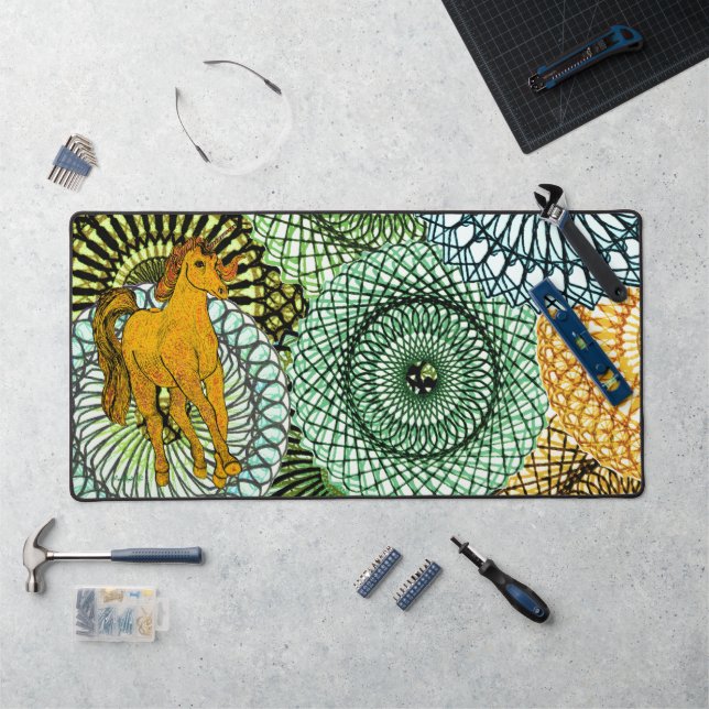 Invisible Unicorn Desk Mat (Workstation)