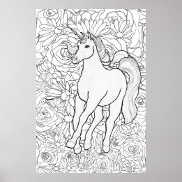 Invisible Unicorn Poster