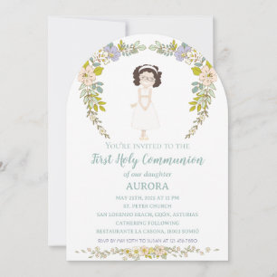Invitación AURORA Primera Comunión Invitation