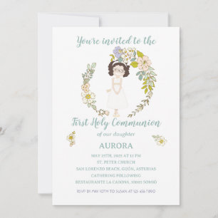 Invitación AURORA Primera Comunión Invitation