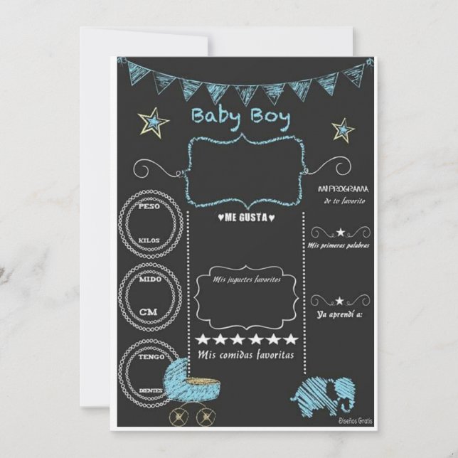 invitacion baby shower invitation (Front)