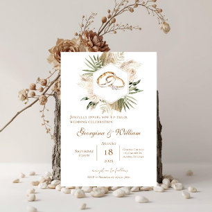 Invitación Boho Floral Wedding Invitation