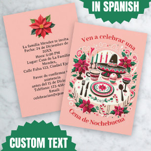 Invitación Cena de Nochebuena Spanish Invitation