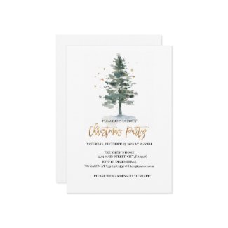 Invitación Christmas Party Invitation, Holiday Party Invitati