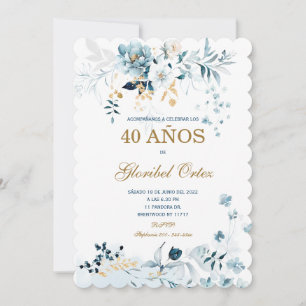 Invitación de 40 Años Mujer Invitation