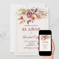 Invitación De 50 Años Mujer, SPANISH 50th Birthday Invitation, 50 Años  Cumpleaños Adulto Mujer, Invitacion De 50 Anos, Invitacion De 50 Años 